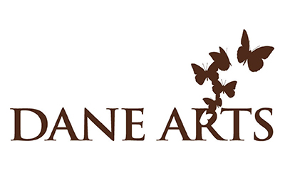 One line, one color Dane Arts logo